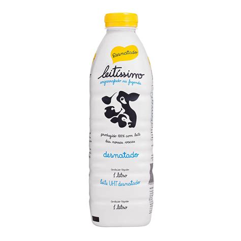 LEITE DESNATADO LEITISSIMO 1L
