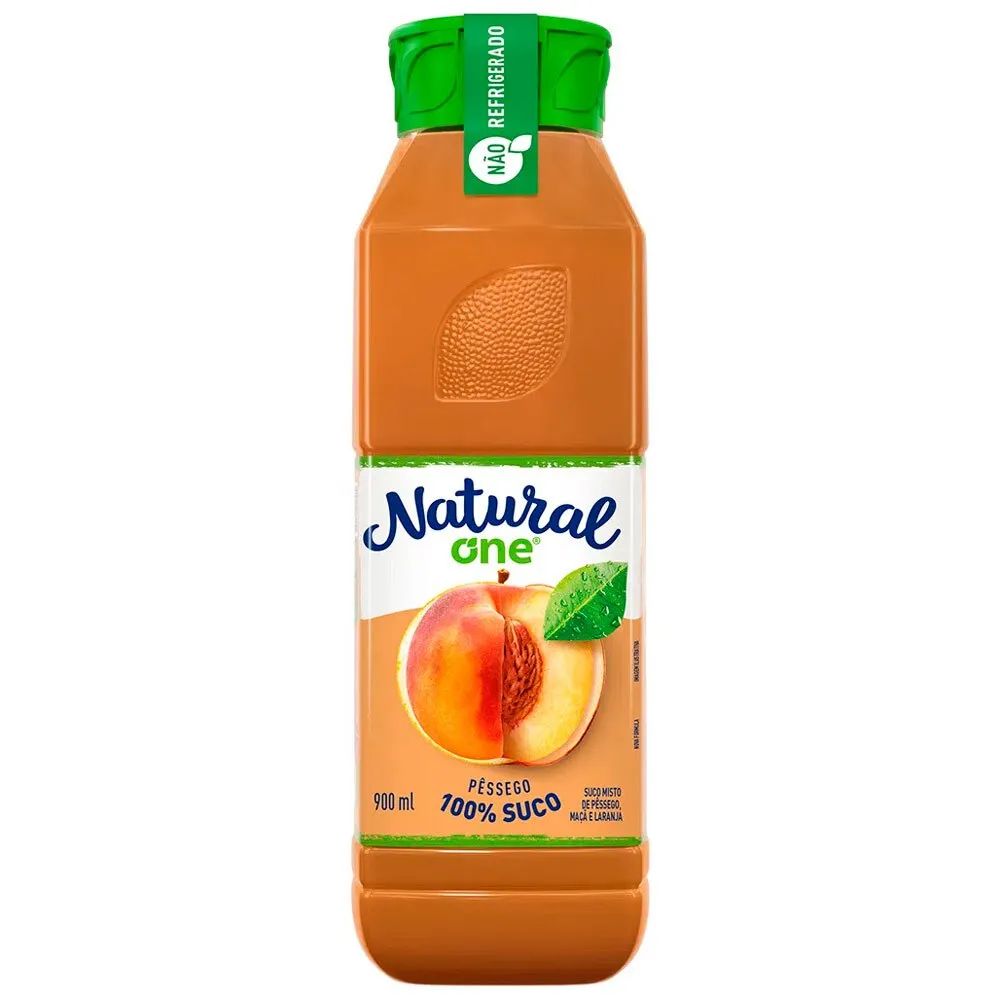SUCO DE PESSEGO NATURAL ONE 900ML