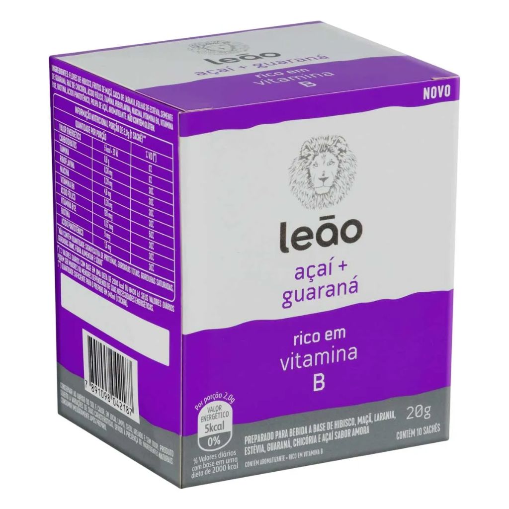 CHA LEAO ACAI + GUARANA 20G