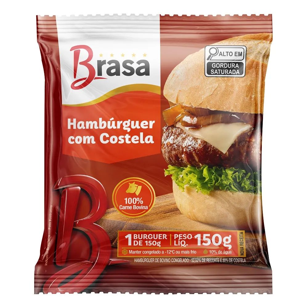 HAMBURGUER BRASA GOURMET COSTELA 150G