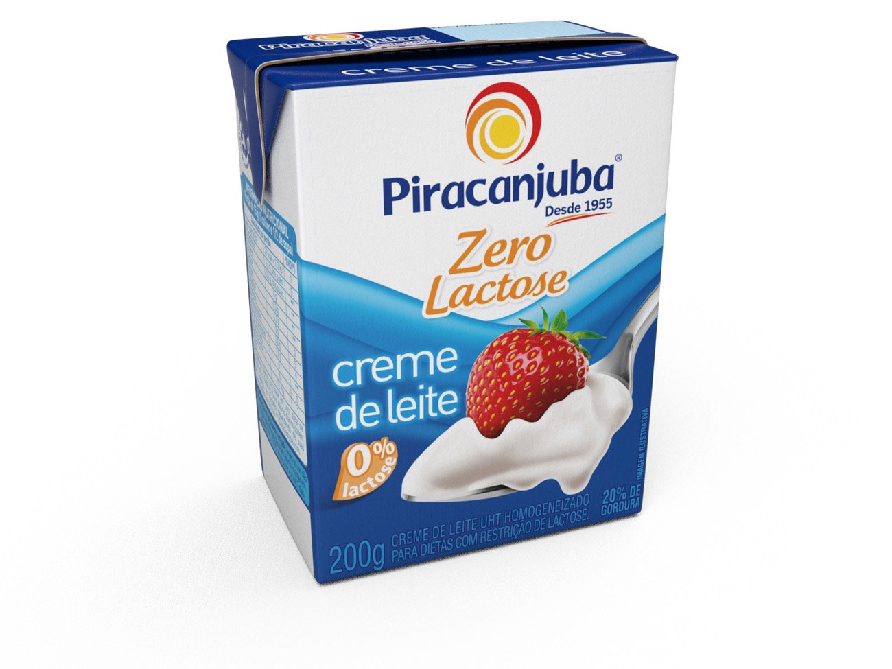 CREME DE LEITE PIRACANJUBA ZERO LAC 200G