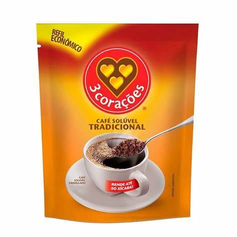 CAFE 3 CORACOES SOLUVEL TRADICIONAL REFIL 40G