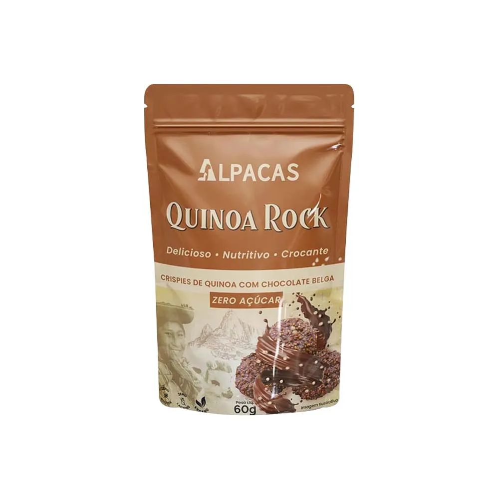 CRISPIES QUINOA ALPACAS COM  CHOCOLATE 60G