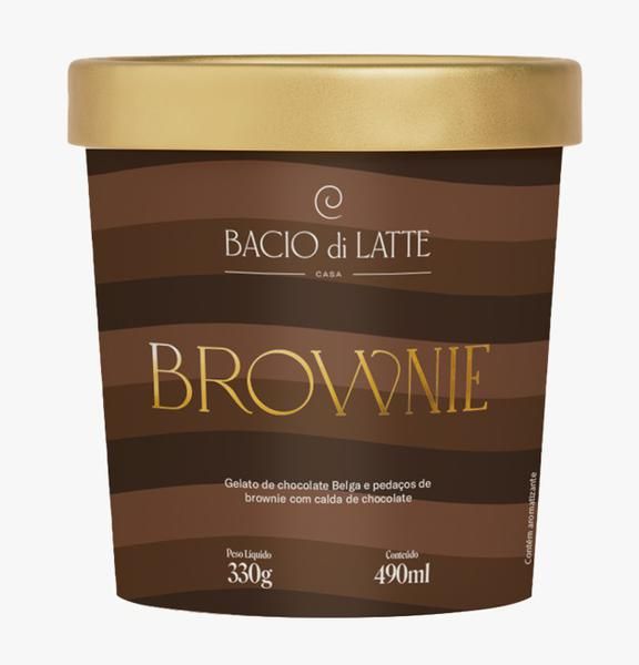 SORVETE BACIO DI LATTE BROWNIE 380G