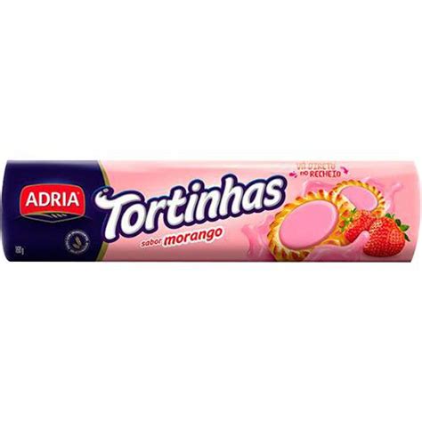 BISCOITO ADRIA TORTINHAS MORANGO 140G