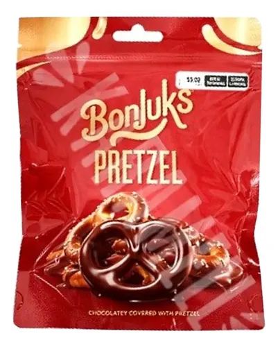 BISCOITO BONJUKS MINI PRETZEL CHOCOLATE 50G
