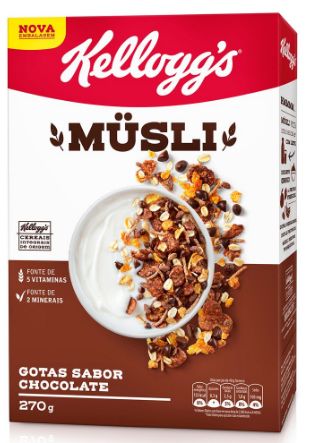 CEREAL KELLOGGS MUSLI C/CHOC. 270G