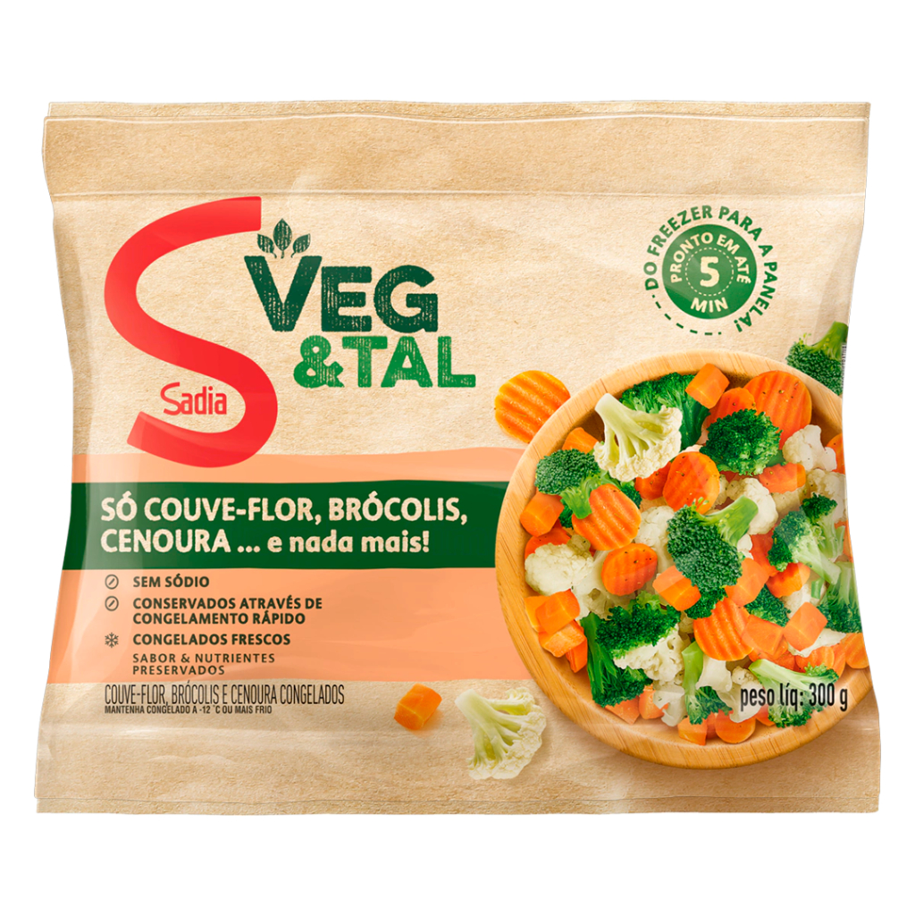 MIX VEGETAIS CONGELADO SADIA VEG & TAL 300G