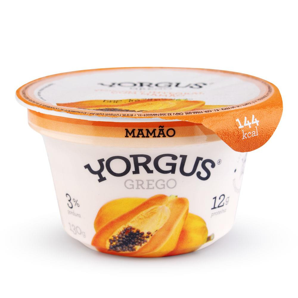 IOGURTE YORGUS GREGO INTEGRAL COM  MAMAO 130G