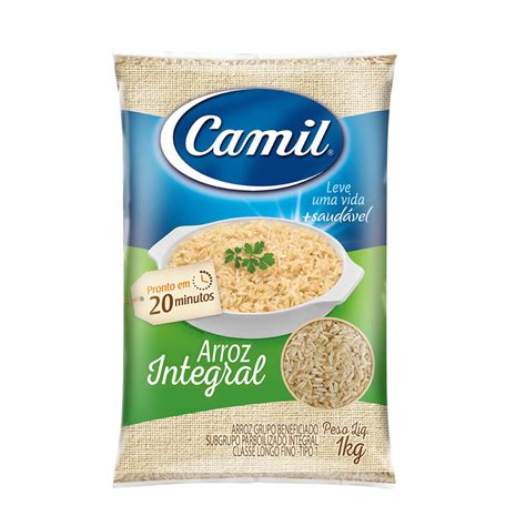 ARROZ CAMIL INTEGRAL SAQUINHOS 1KG