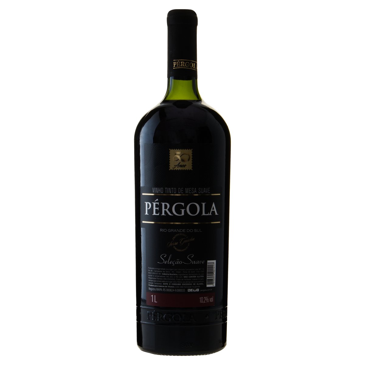 VINHO PERGOLA TINTO SUAVE 1L