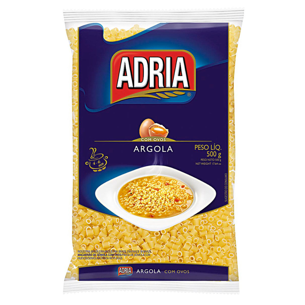 MACARRAO ADRIA C/OVOS ARGOLA 500G