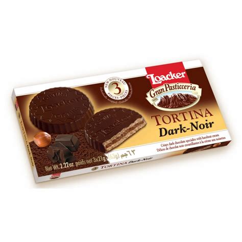 BISCOITO LOACKER TORTINA TRIPLE CHOCOLATE 63G