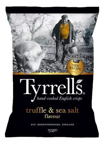 BATATA CHIPS TYRRELLS TRUFA NEGRA 135G