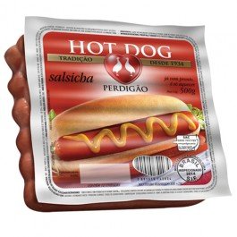 SALSICHA PERDIGAO HOT DOG DEF. 500G
