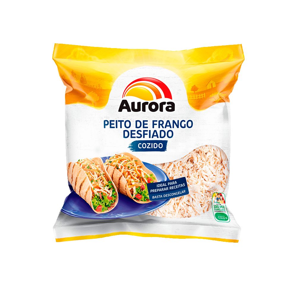 PEITO FRANGO AURORA DESFIADO 360G