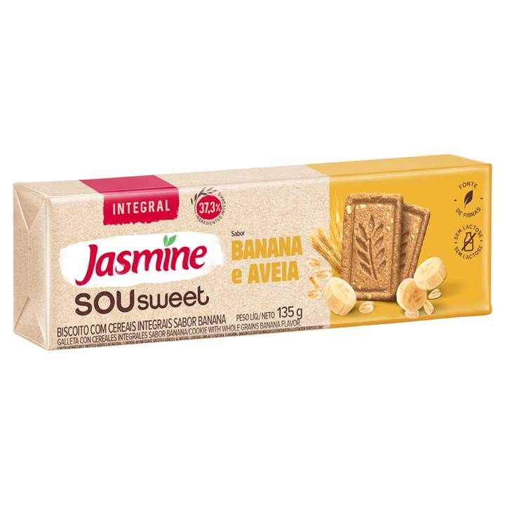 BISCOITO JASMINE SOU SWEET BAN/AVEIA 135G