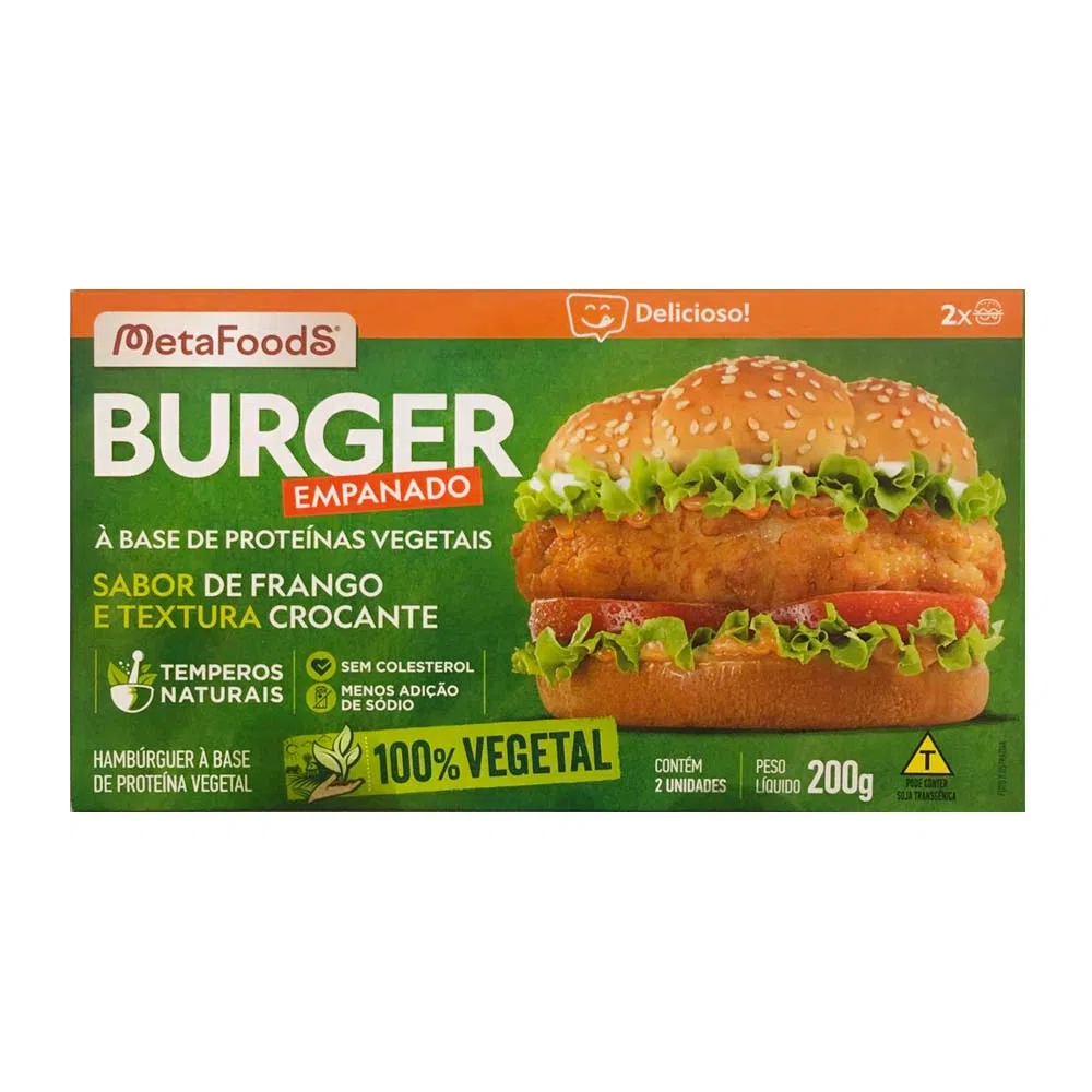 HAMBURGUER EMPANADO VEG. METAFOODS FGO 200G