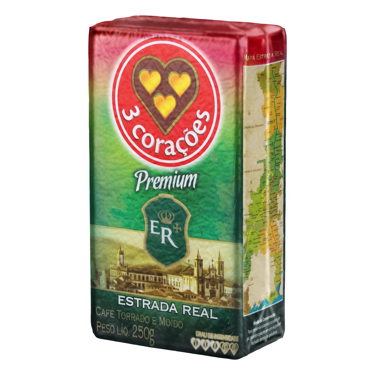 CAFE 3 CORACOES PREMIUM A VACUO 250G