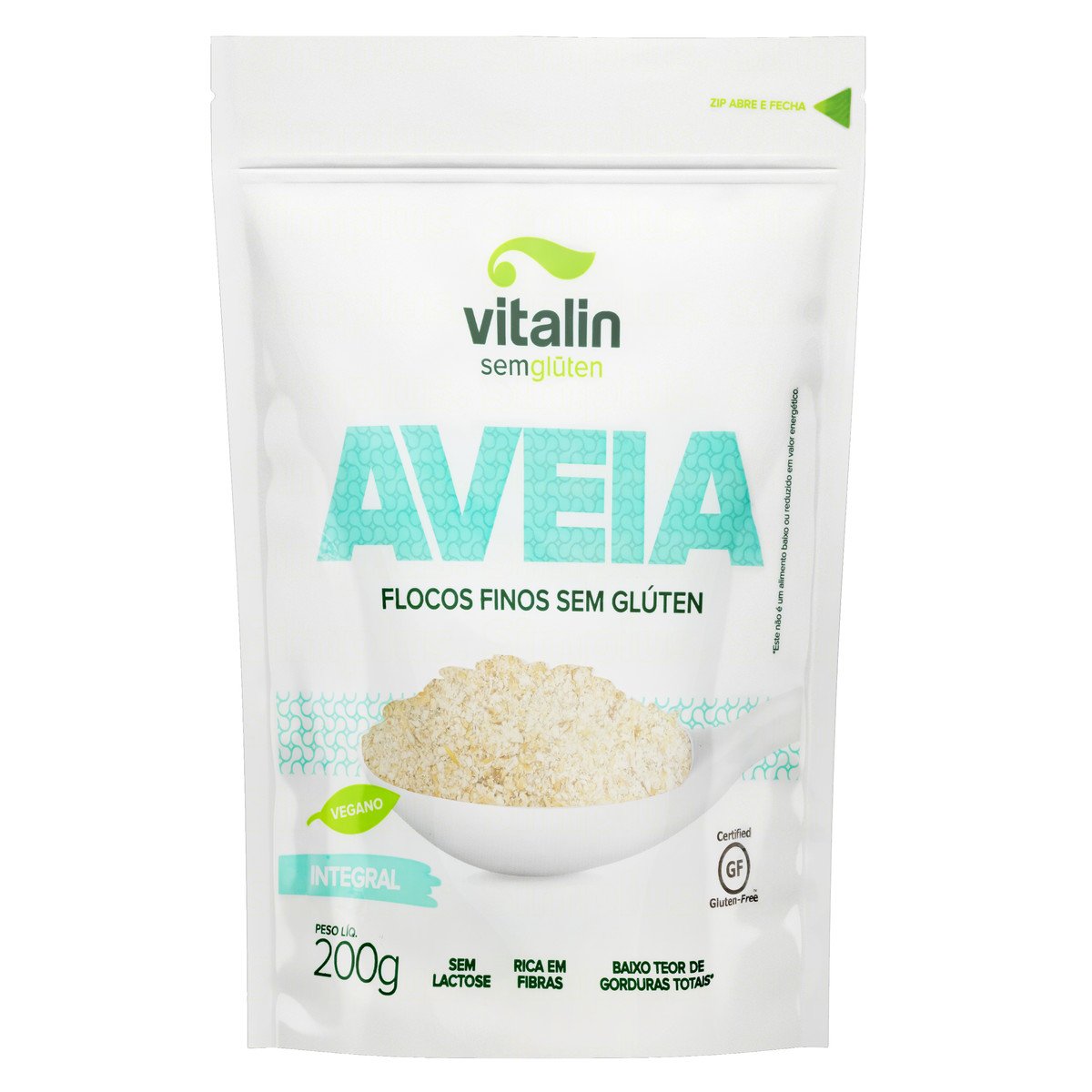 AVEIA EM FLOCOS FINOS VITALIN 200G