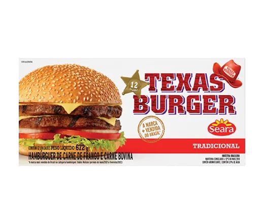 HAMBURGUER SEARA TEXAS BURGER 672G