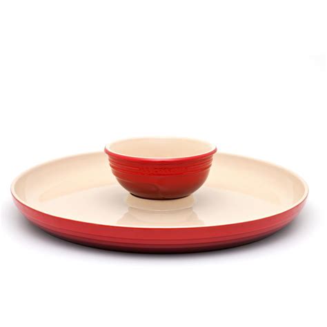 PRATO P/ APERITIVO LE CREUSET VERMELHO
