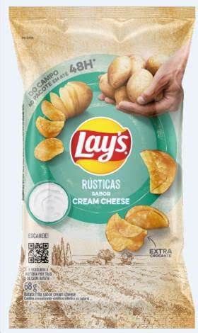 BATATA LAYS RUSTICA CREAM CHEESE 68G