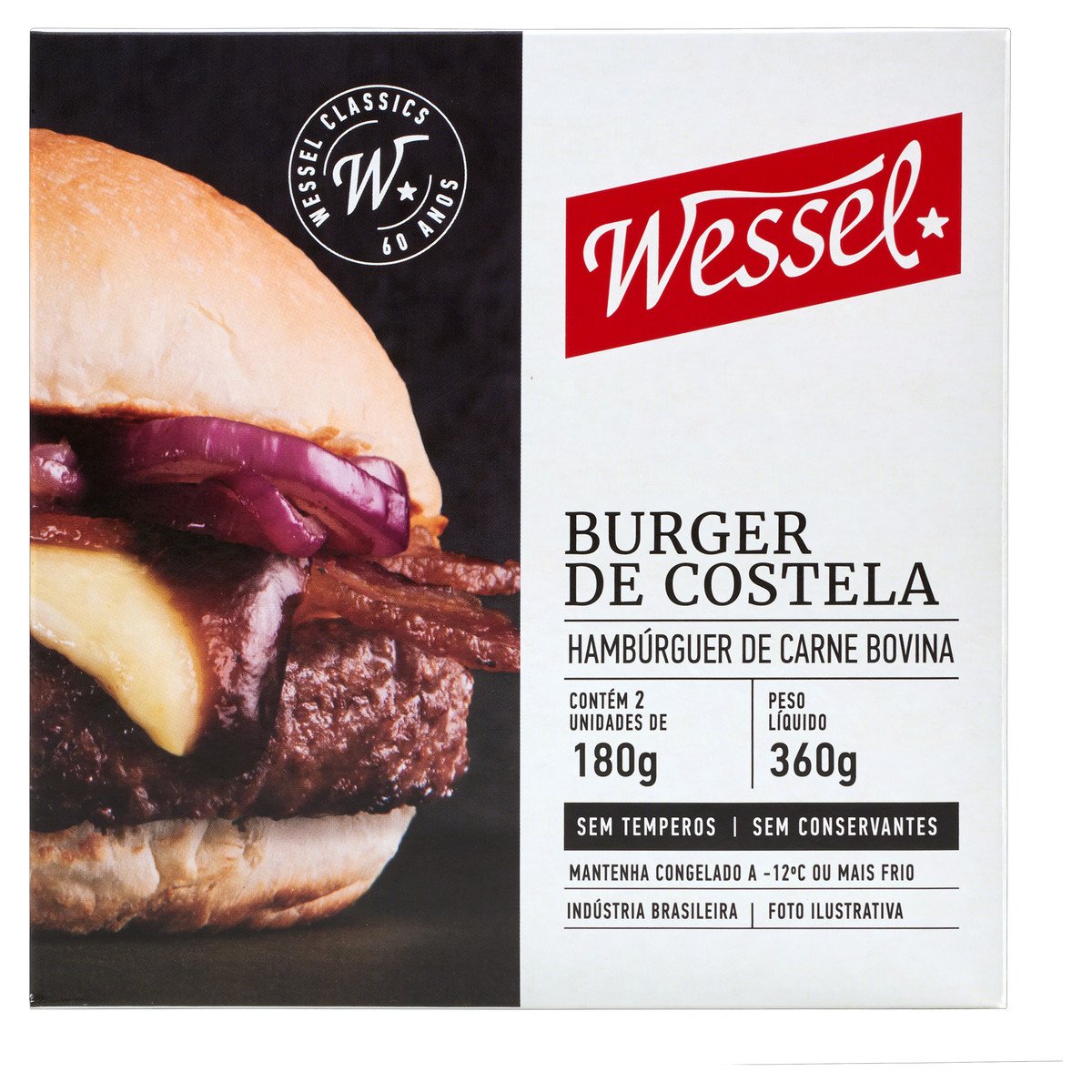 HAMBURGUER WESSEL COSTELA 360G