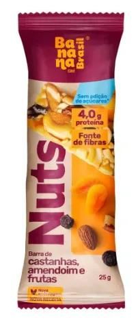 CEREAL BARRA BANANA BR NUTS FRUTAS 25G
