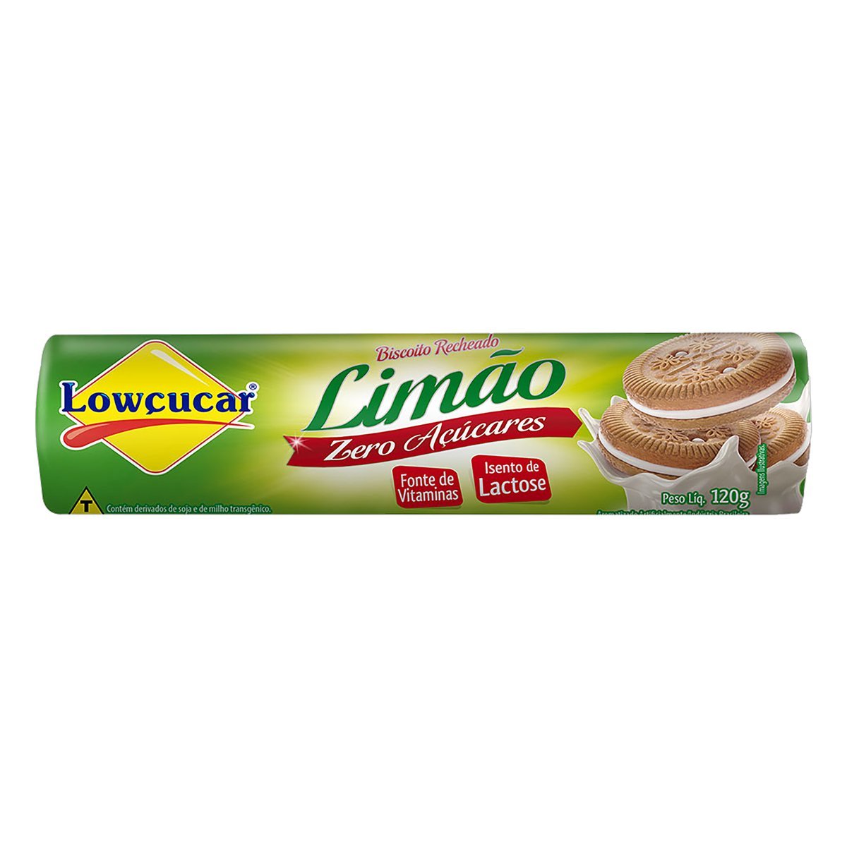 BISC ZERO ACUCAR LOWCUCAR LIMAO 120G