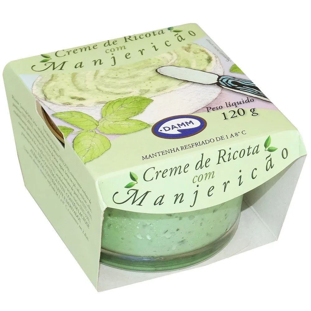 CREME RICOTA DAMM MANJERICAO 120G