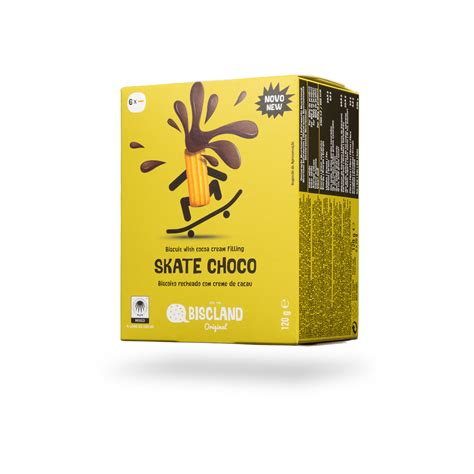 BISCOITO BISCLAND SKATE CHOCO 120G
