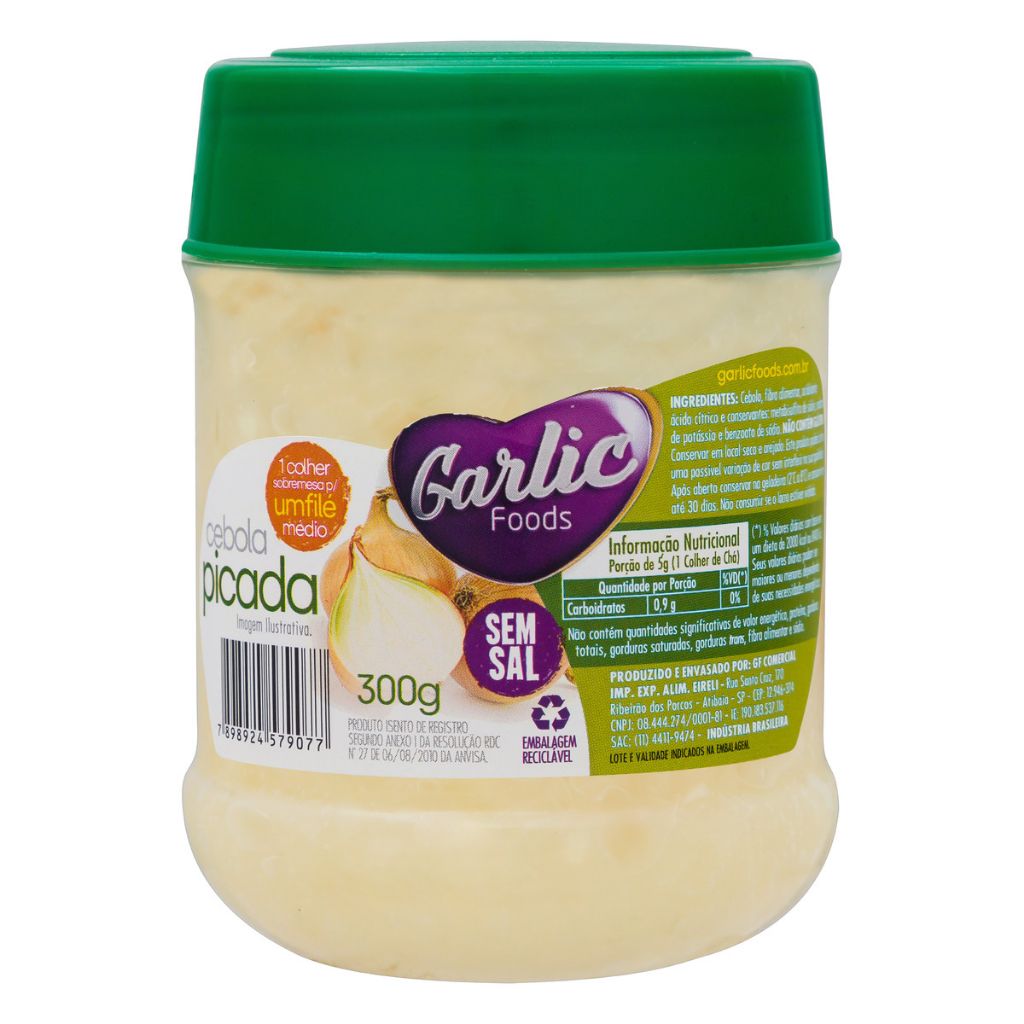 CEBOLA PICADA GARLIC FOODS 300G