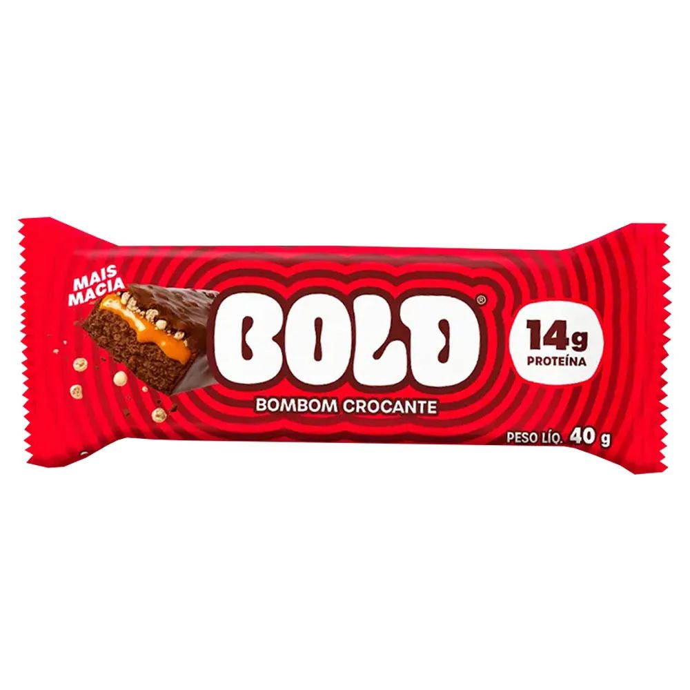 BARRA PROT. BOLD BOMBOM CROC. 40G