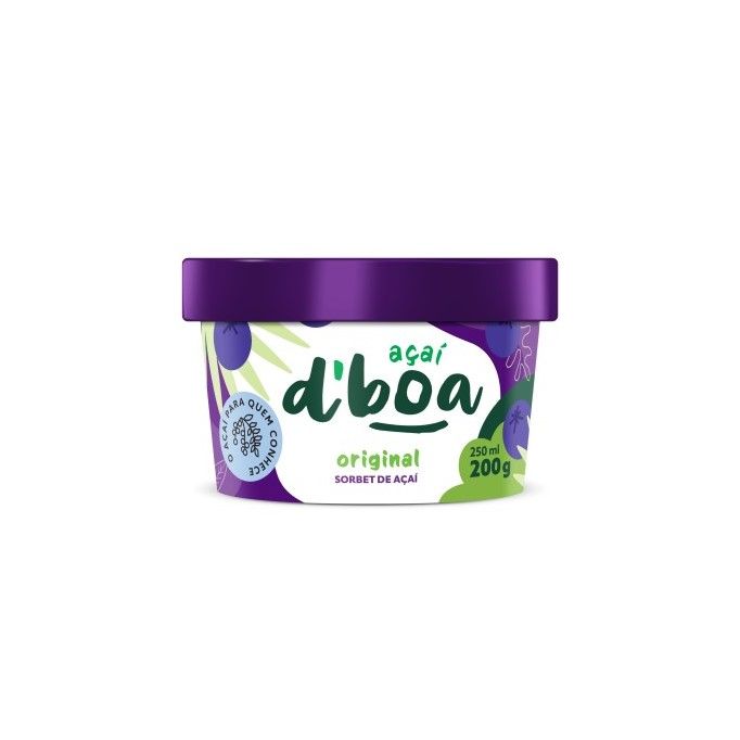 SORBET ACAI ORIGINAL D'BOA 250ML