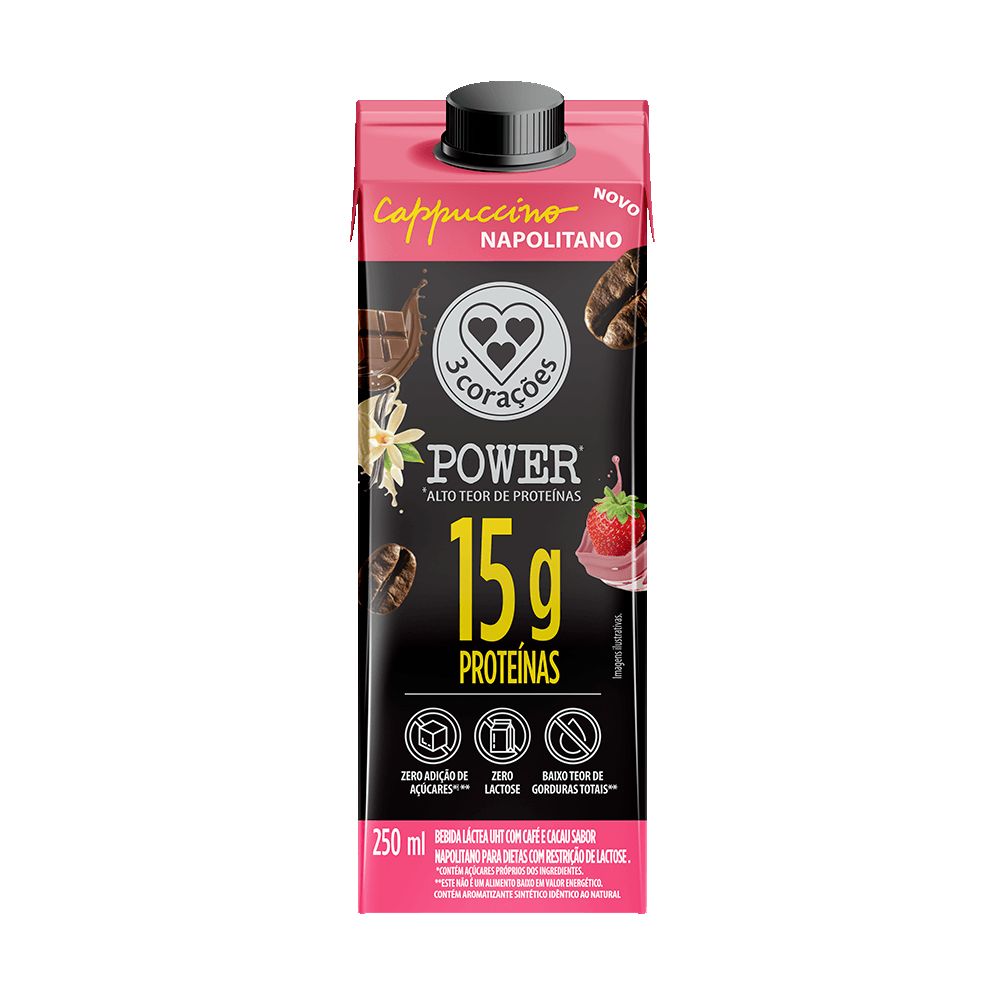 BEBIDA LACTEA 3 CORACOES NAPOLITANO 250M