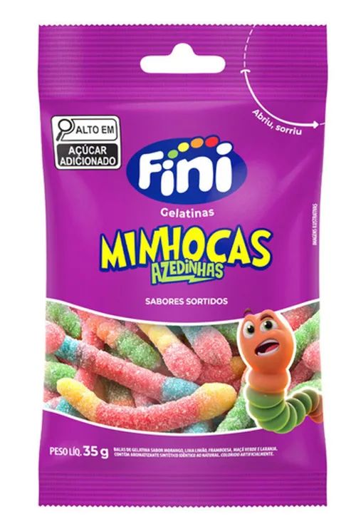 BALA FINI MINHOCAS CITRICAS 35G
