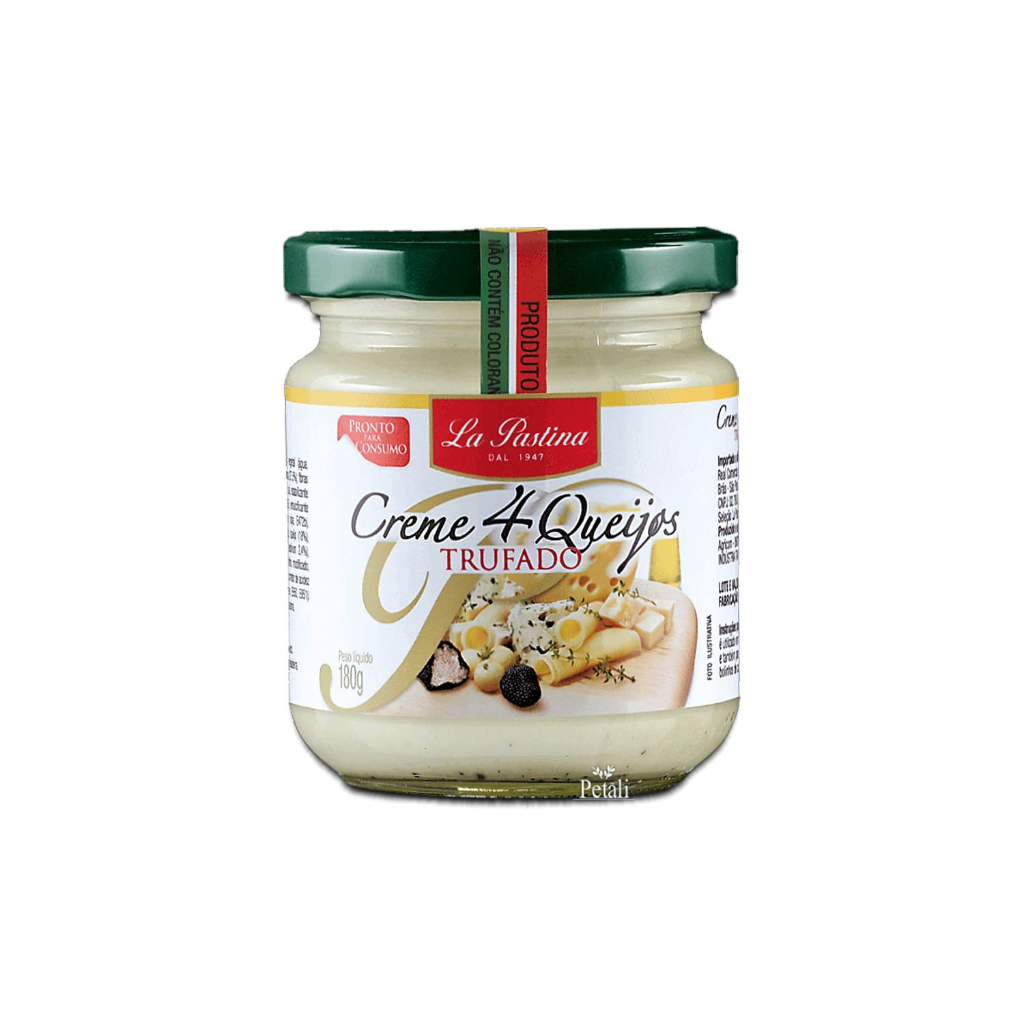CREME LA PASTINA 4 QUEIJOS COM  TRUFAS 180G