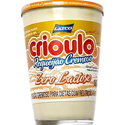 REQUEIJAO CREMOSO CRIOULO ZERO LACTOSE 180G