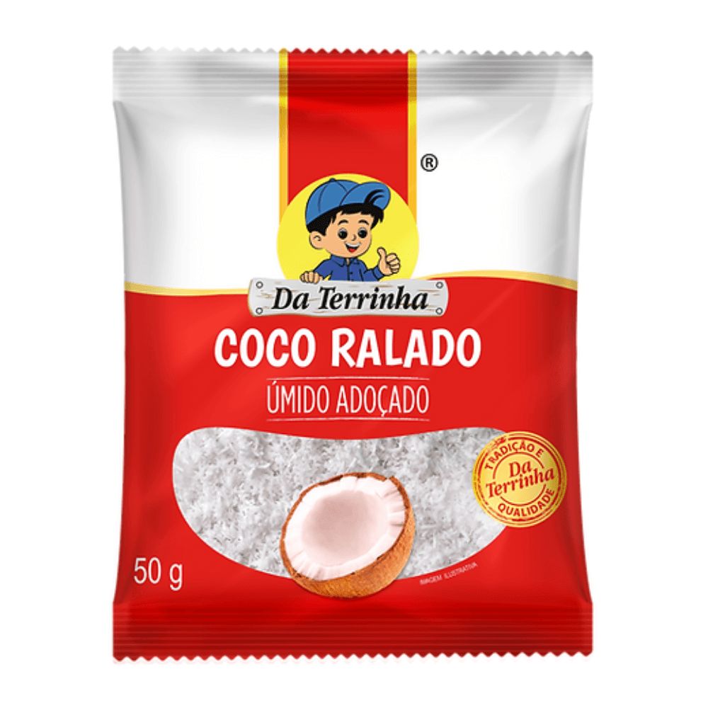 COCO RALADO DA TERRINHA ADOCADO 50G