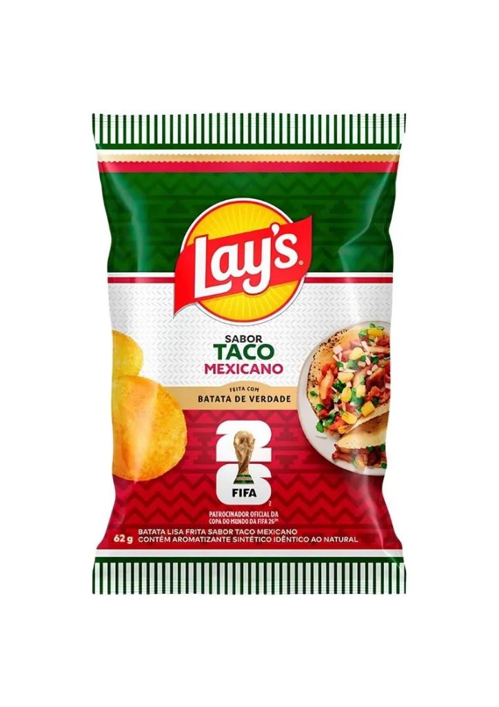 BATATA LAYS TACO MEXICANO 62G