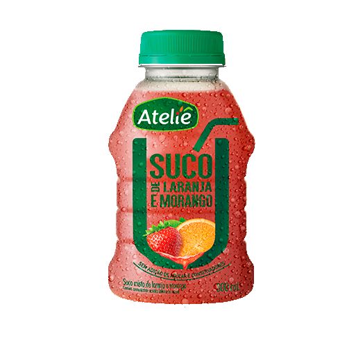 SUCO LARANJA E MORANGO ATELIE DO SABOR 280ML