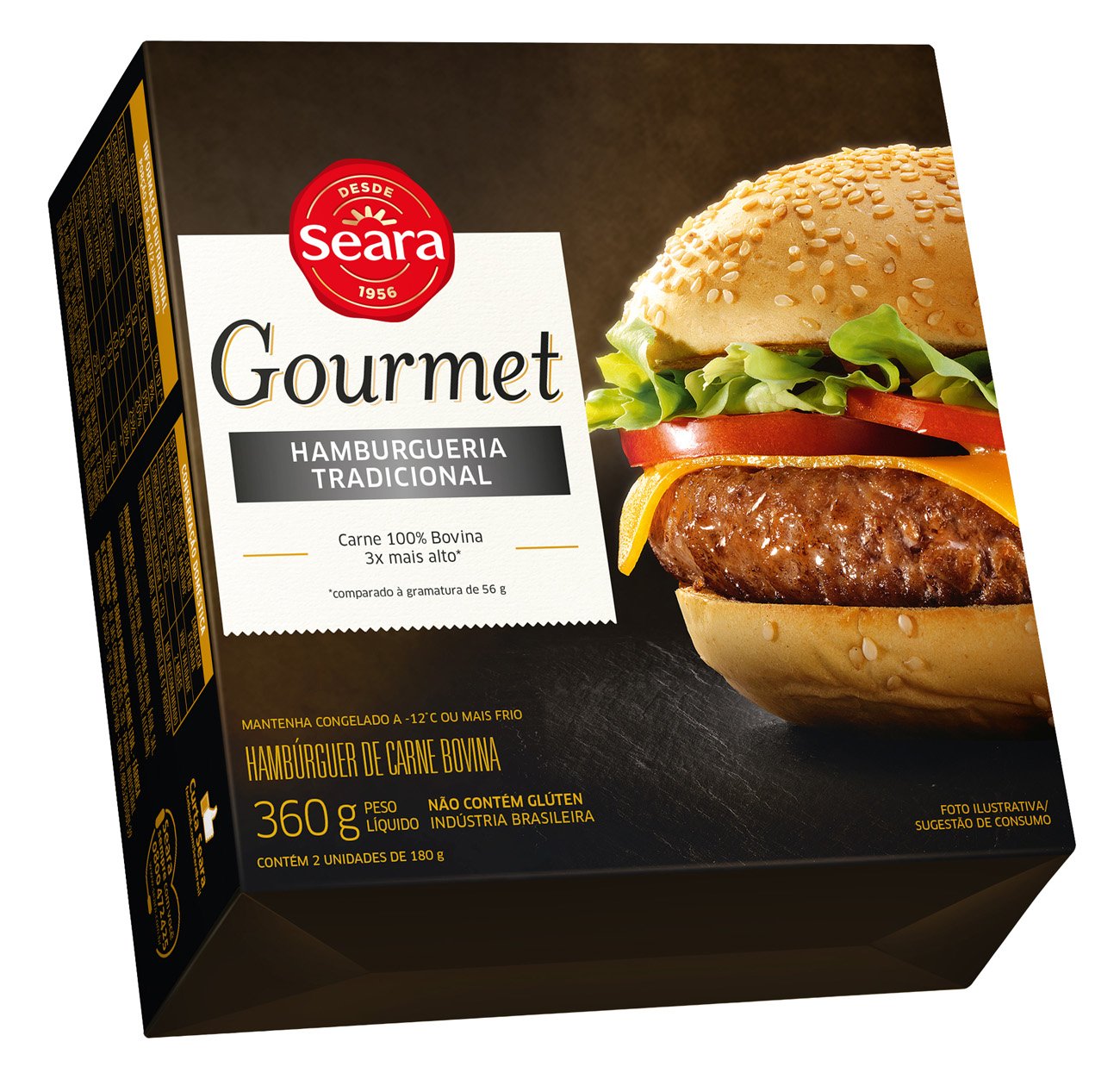 HAMBURGUER SEARA GOURMET TRADICIONAL 360G