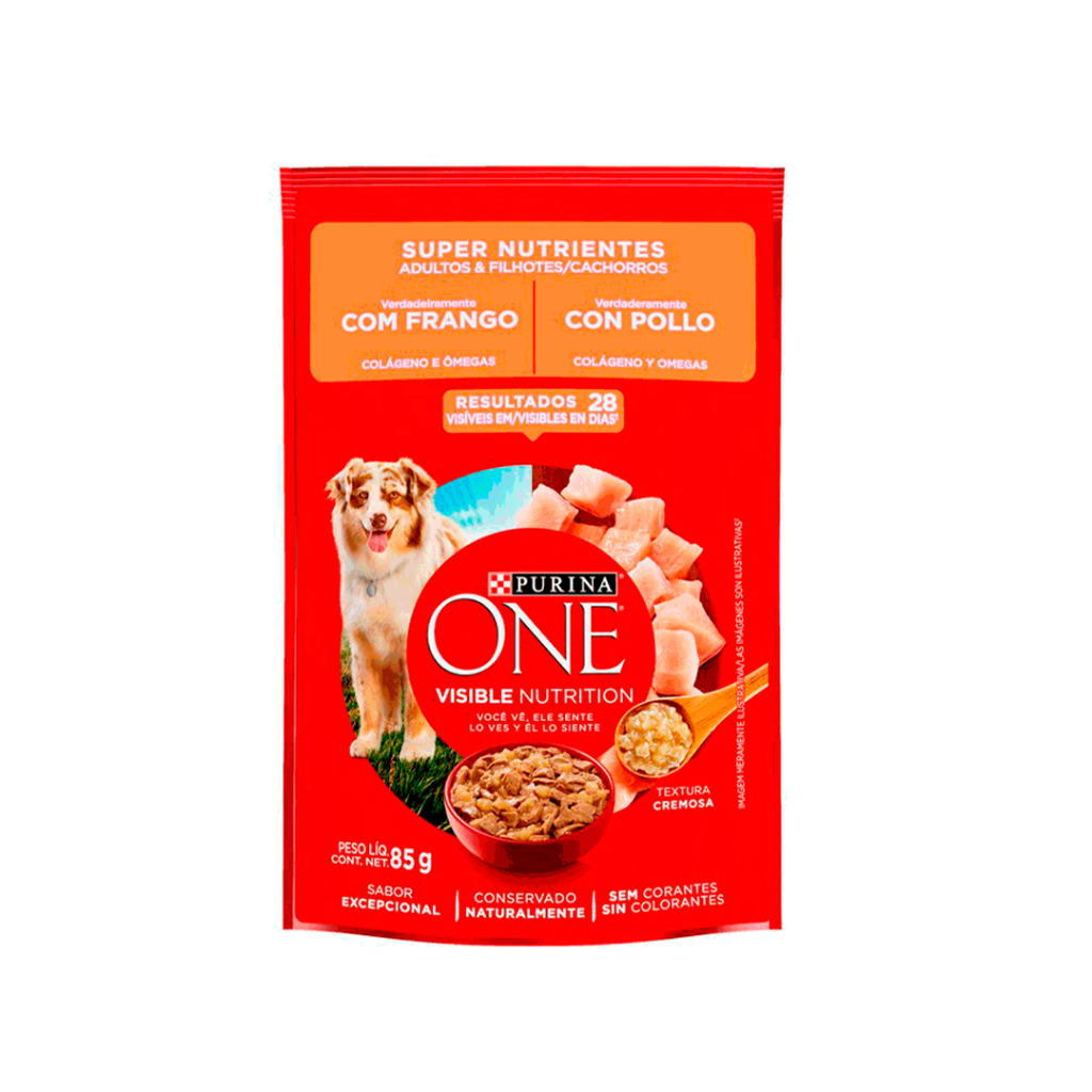 RACAO PURINA ONE C. SUPERNUTRI. SC 85G