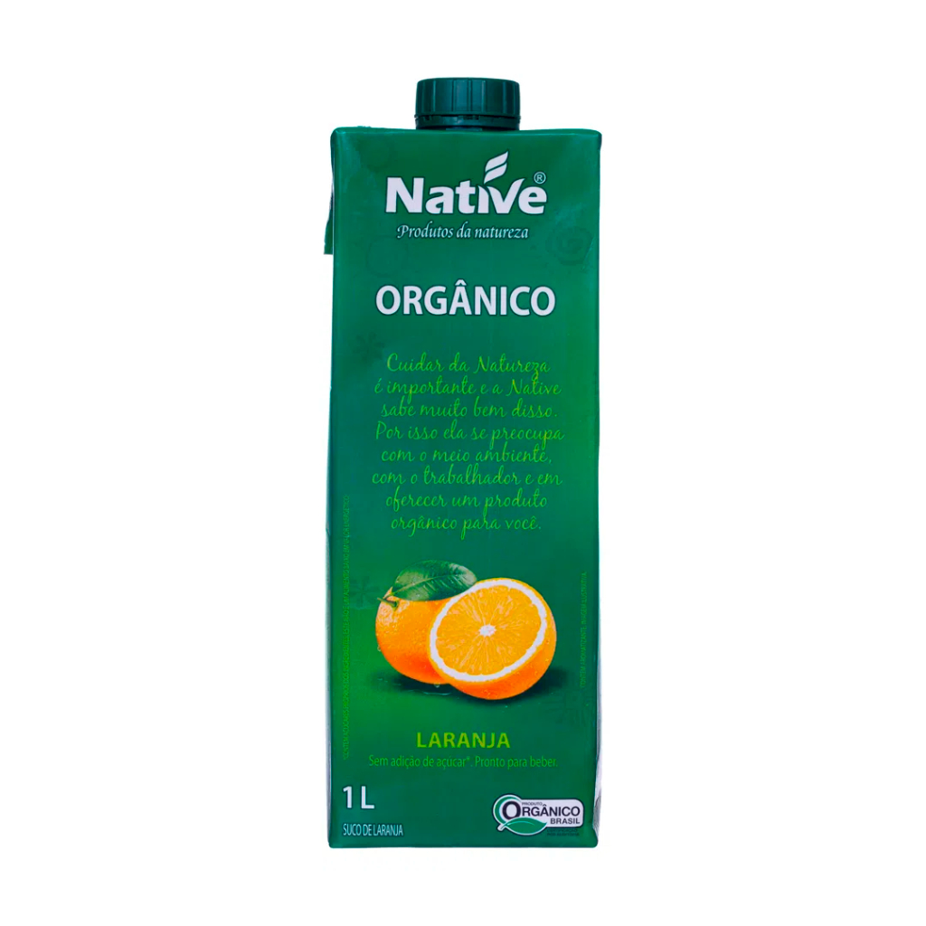 SUCO NATIVE LARANJA ORGANICO 1L