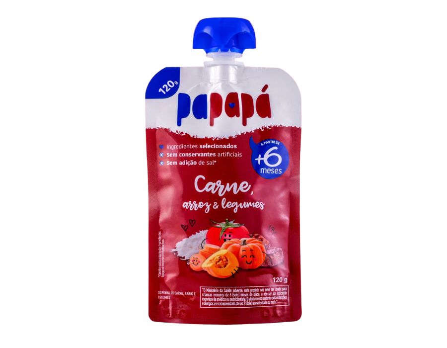 ALIM. INF. PAPAPA CARNE/ARROZ/LEG 120G