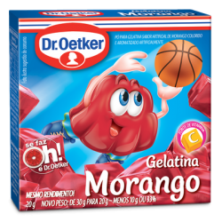 GELATINA PO OETKER MORANGO 20G