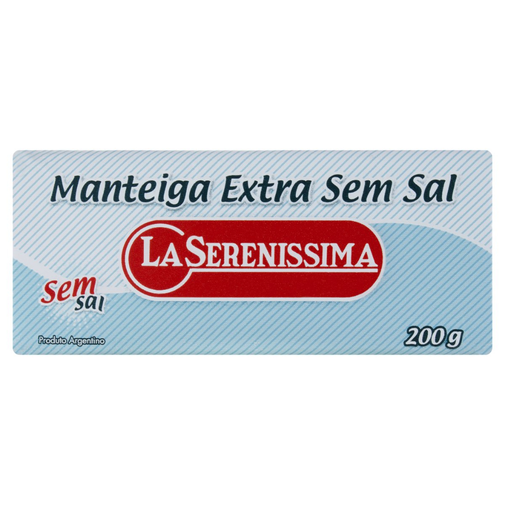 MANTEIGA LA SERENISSIMA S/SAL TAB. 200G