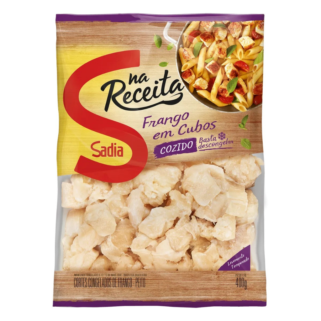 FRANGO EM CUBOS SADIA TEMPERO CONGELADO 400G