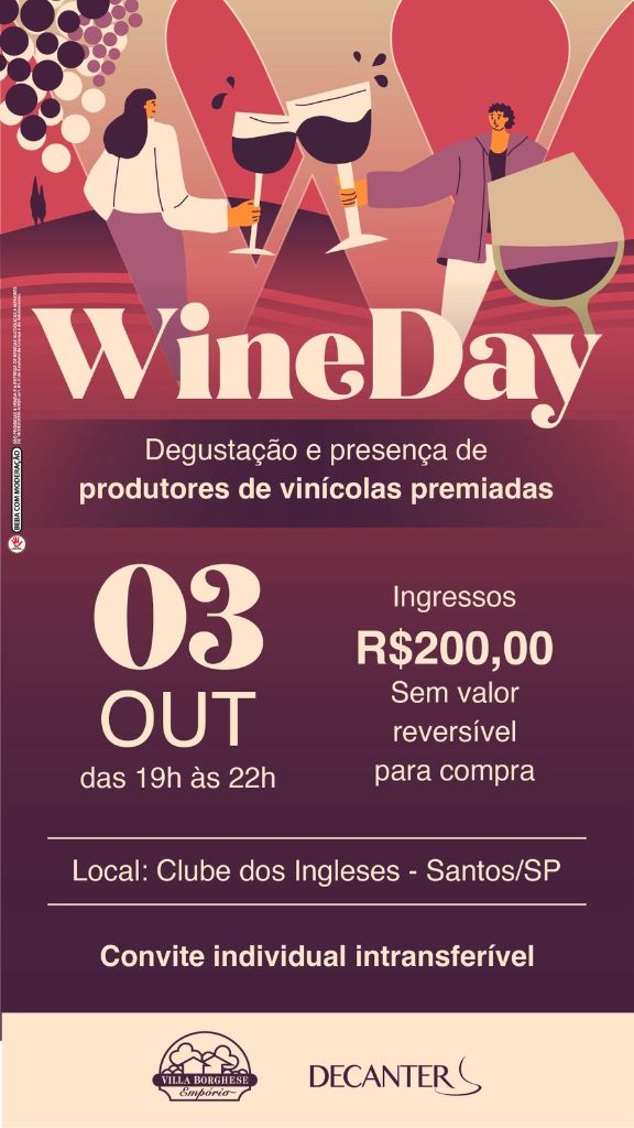 CONVITE EVENTO WINE DAY